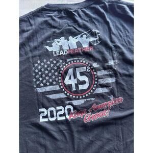 Lead Feather Guns Archery T-Shirt Men XL Black Graphic Print Logo